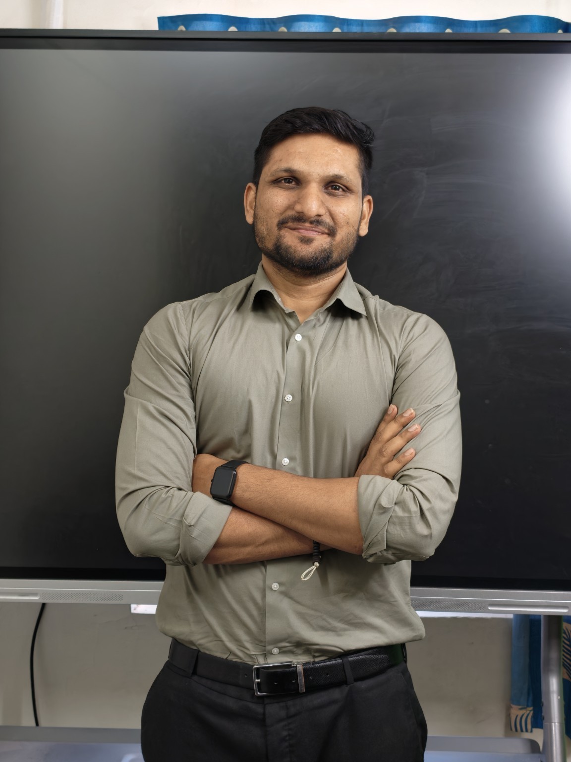 Amol Sir at the classroom board